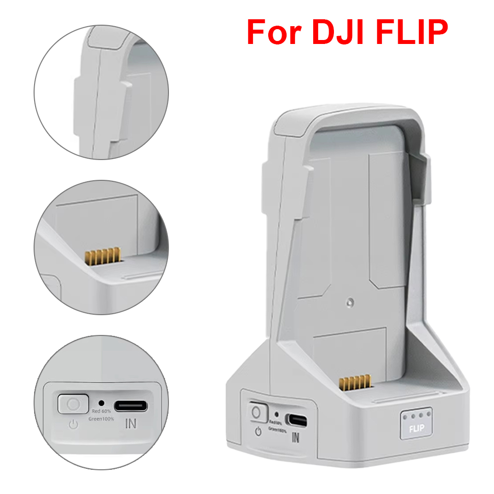 Drone Battery Adapter - Chargeur de batterie pour DJI Flip,