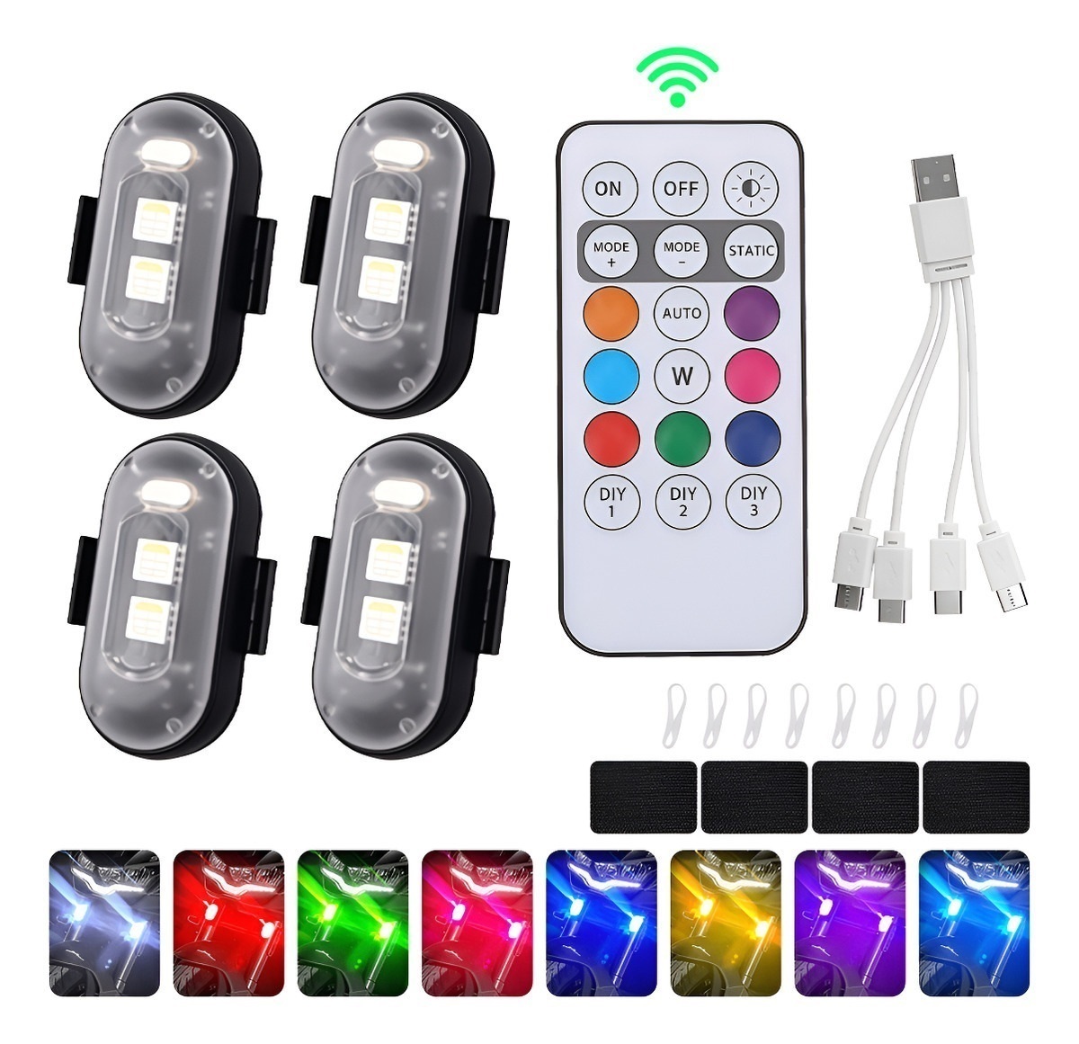 Drone Strobe Light - 4 pièces de feux stroboscopiques LED